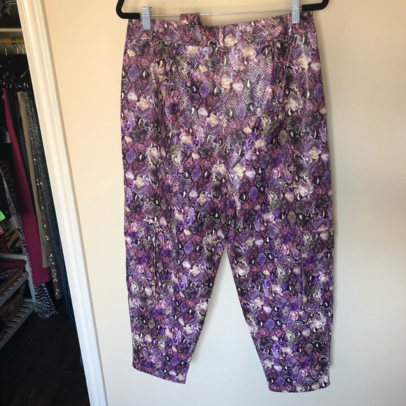 ASOS faux snake skin patent pants - Picture 7 of 9